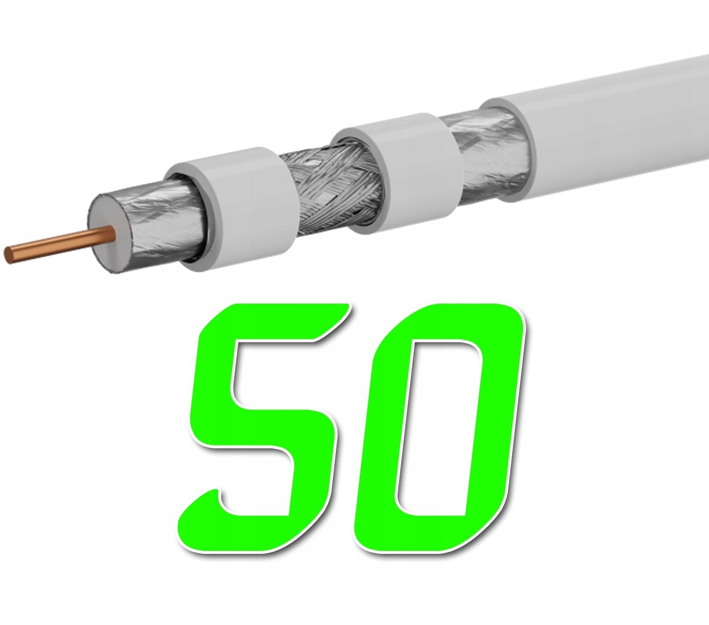 Anténní kabel koaxiální kabel RG6 Pvc 500m