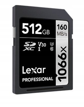 Lexar Sdxc Professional 512 Gb 160 MB/s U3 V60 1066x