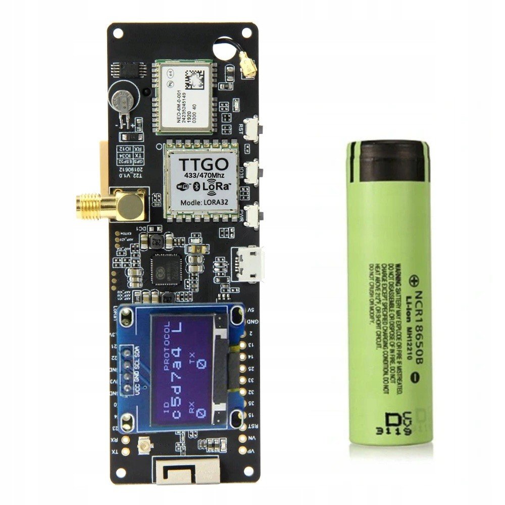 ESP32 Ttgo LoRa 433Mhz WiFi Gps NEO-6M