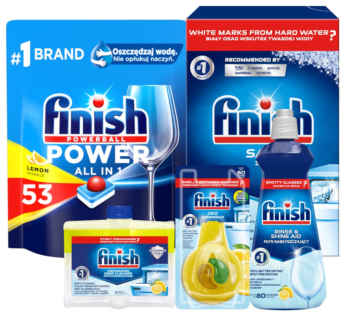 Finish Power All-in-1 sada do myčky XL 5 ks