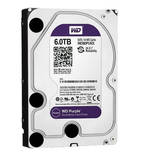pevný disk Wd Purple 6TB WD60PURX 64 Mb