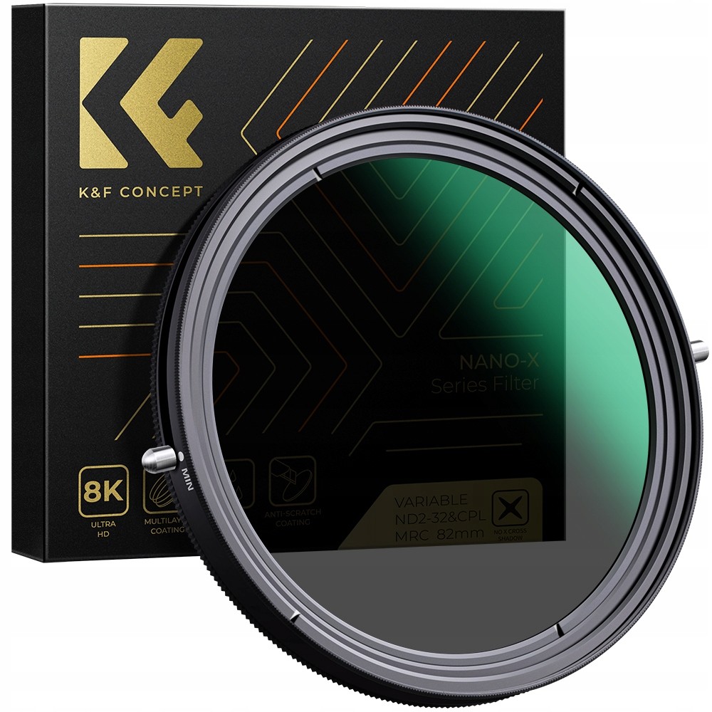 77mm polarizační filtr šedý ND2-32 Nano X K&f