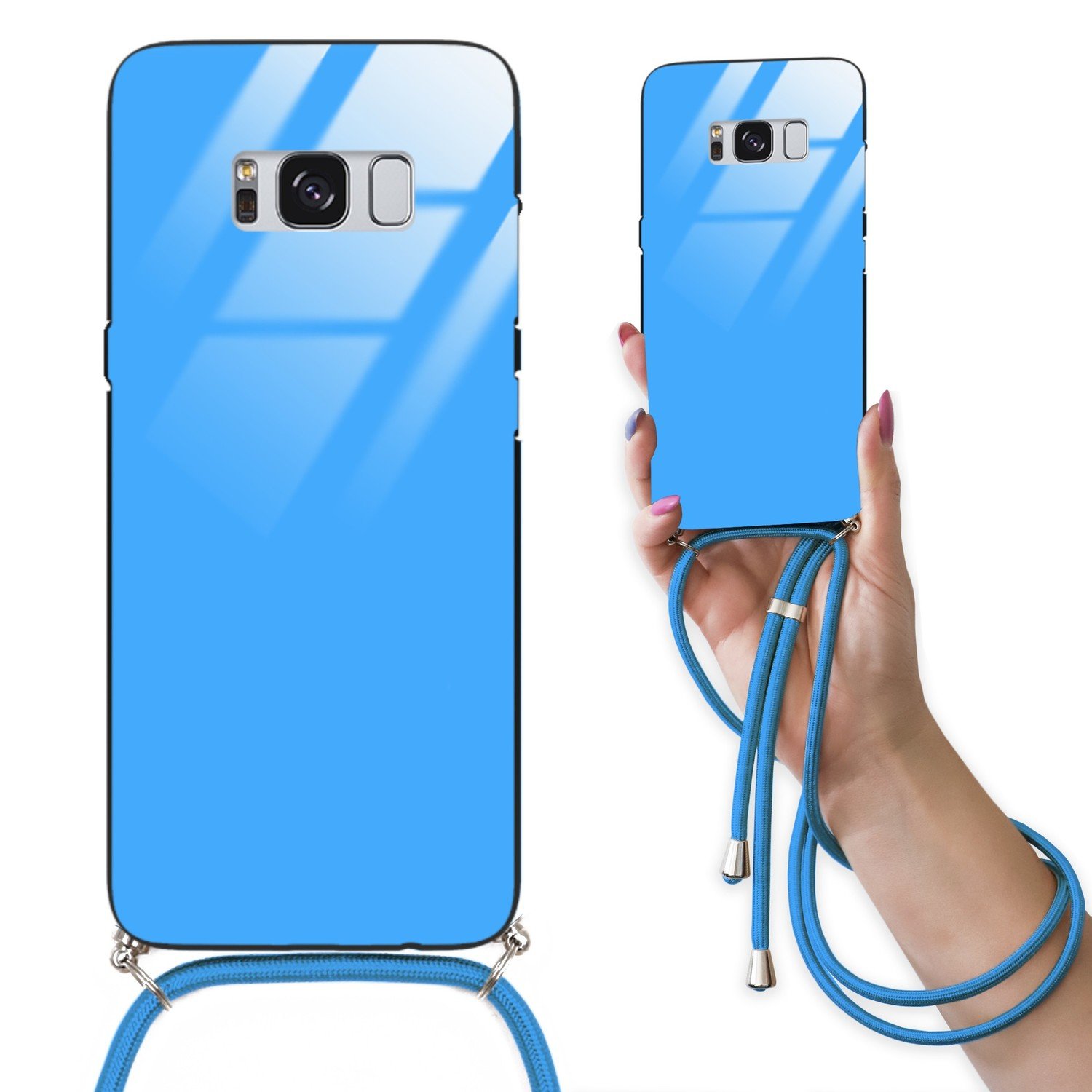 CrossGLAM Blue pro Samsung S8 Šňůrka Vodítko