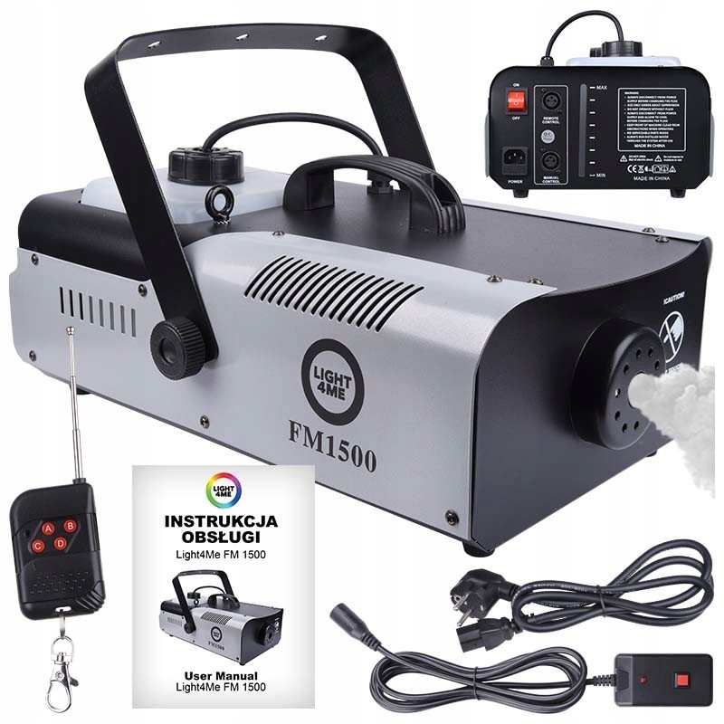 LIGHT4ME Fm 1500 výrobník kouře mlhy s dálkovým ovládáním