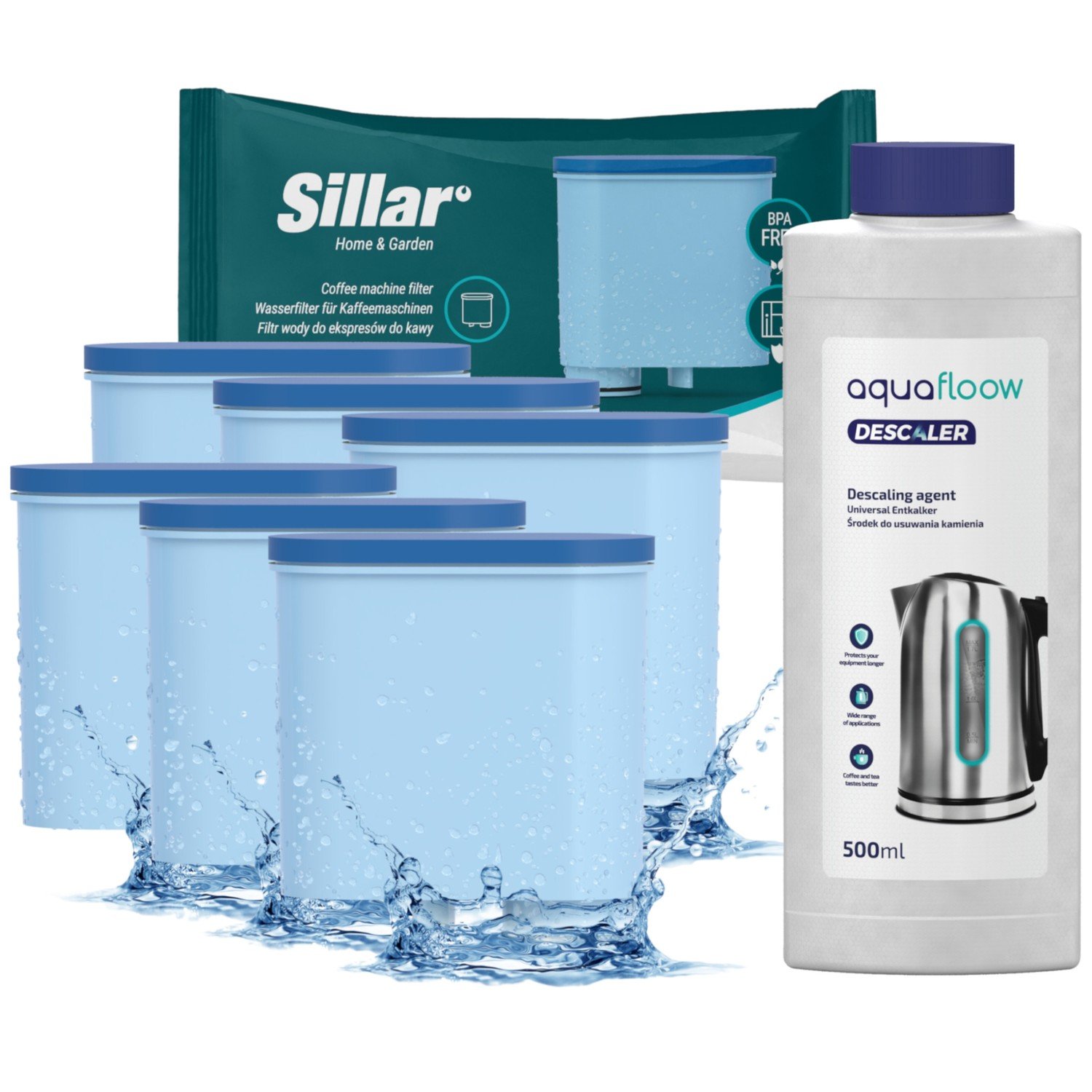 500 ml Expres Saeco Philips 6x Filtr