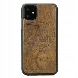 Dřevěné Pouzdro Pro Iphone 11 Vlk Imbuia Case