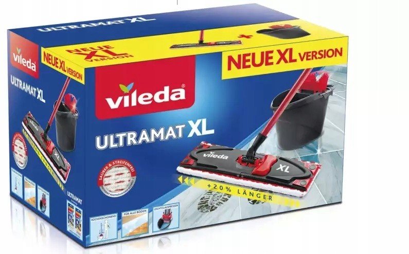 Kbelík a plochý mop Vileda Ultramat XL