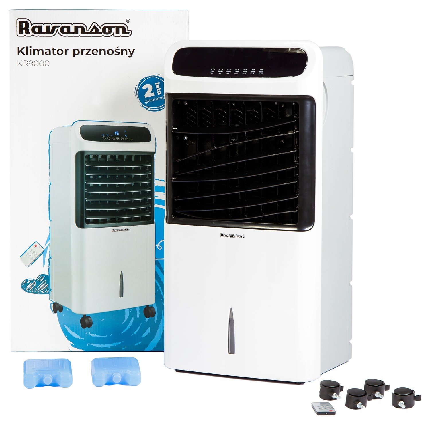 Vodní Klimatizace Přenosná Ravanson KR9000 Dálkové Ovládání 5V1