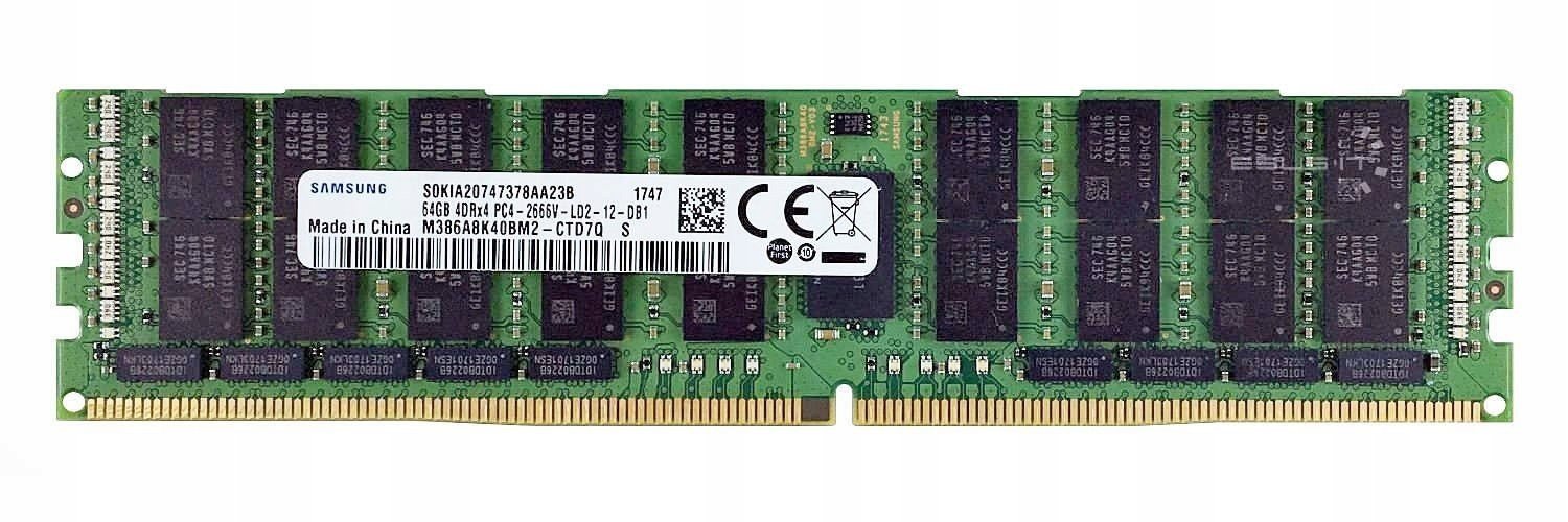 Ram Samsung 64GB DDR4 Lrdimm M386A8K40BM2-CTD