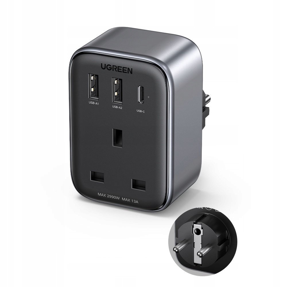 30W síťová nabíječka (2xUSB/USB C/ac) adaptér