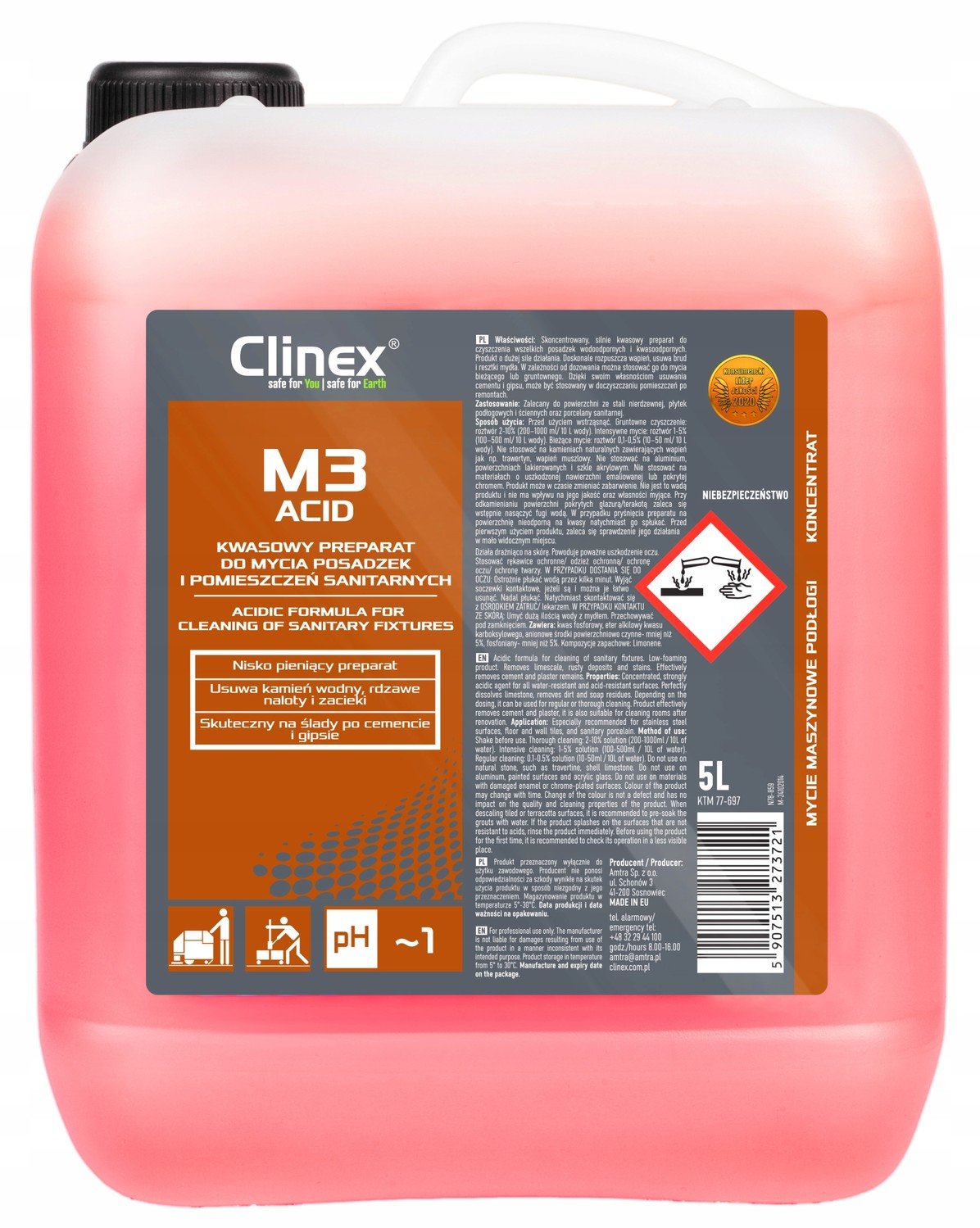 Clinex M3 Acid Kapalina Na Podlahy 5L