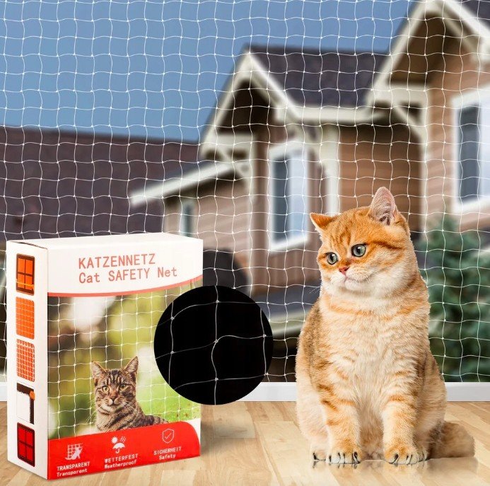 Katzennetz Bezpečnostní síť pro kočky 8 x 3m