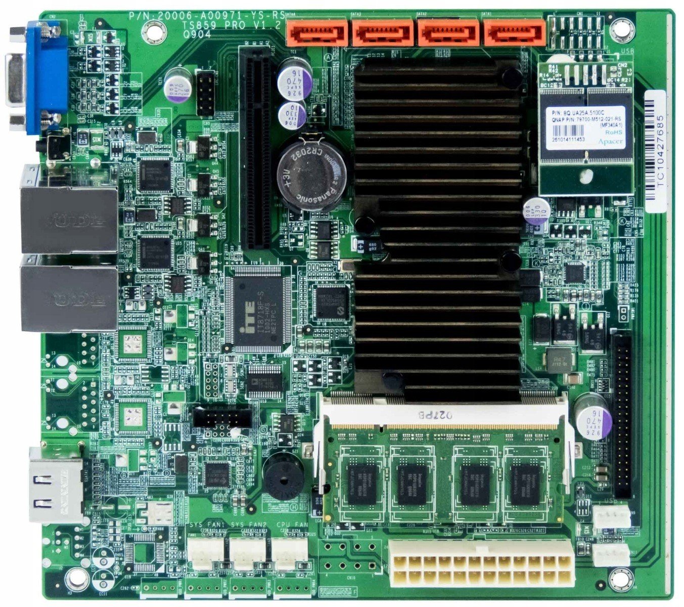 Qnap TS859 Pro V1.2 Q904 20006-A00971-YS-RS TS-859