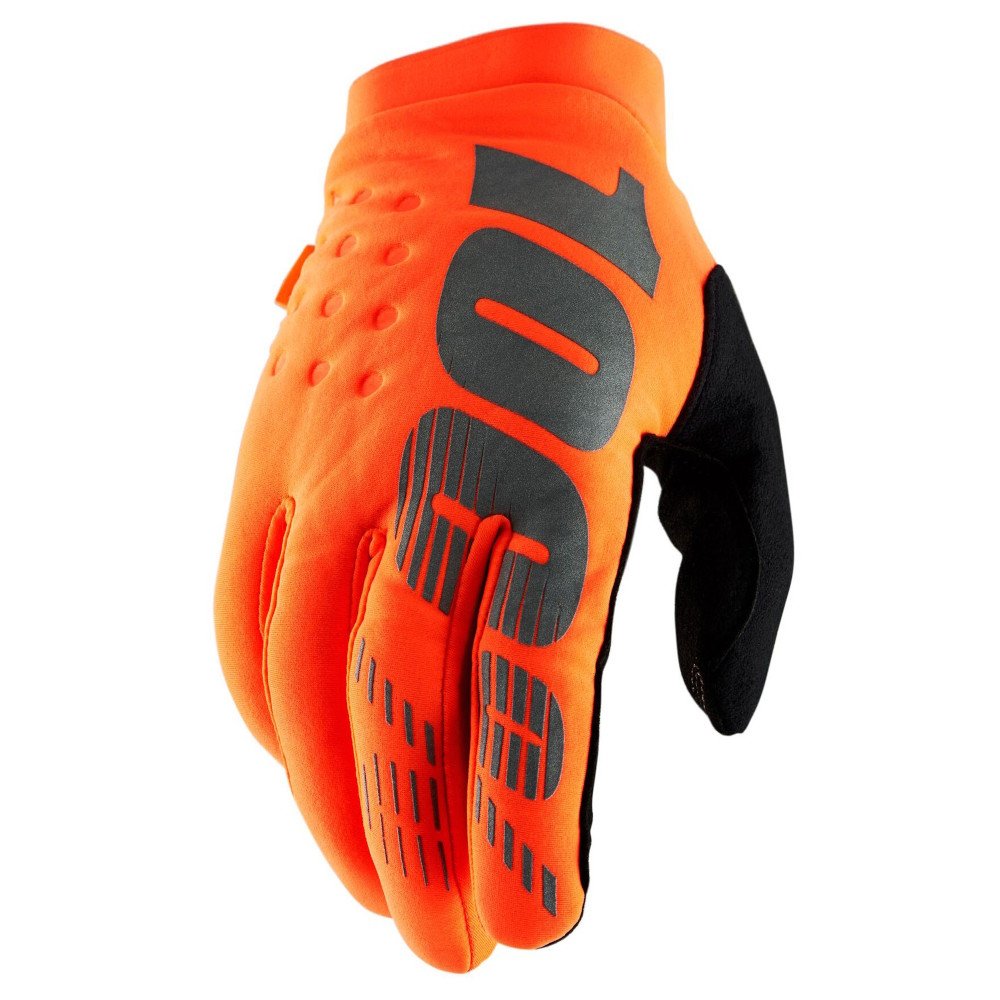 100% Brisker fluo oranžová/černá S