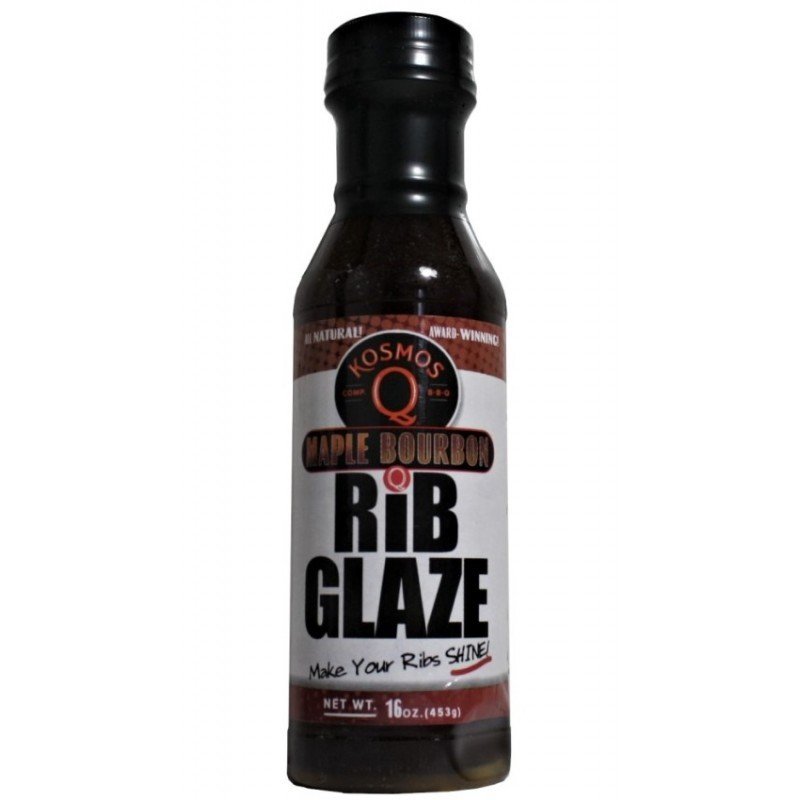 BBQ grilovací omáčka Maple Bourbon Rib glaze 453g Kosmo's Q