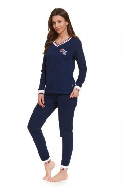 Doctor nap PM 4504 navy blue Dámské pyžamo XL tmavě modrá