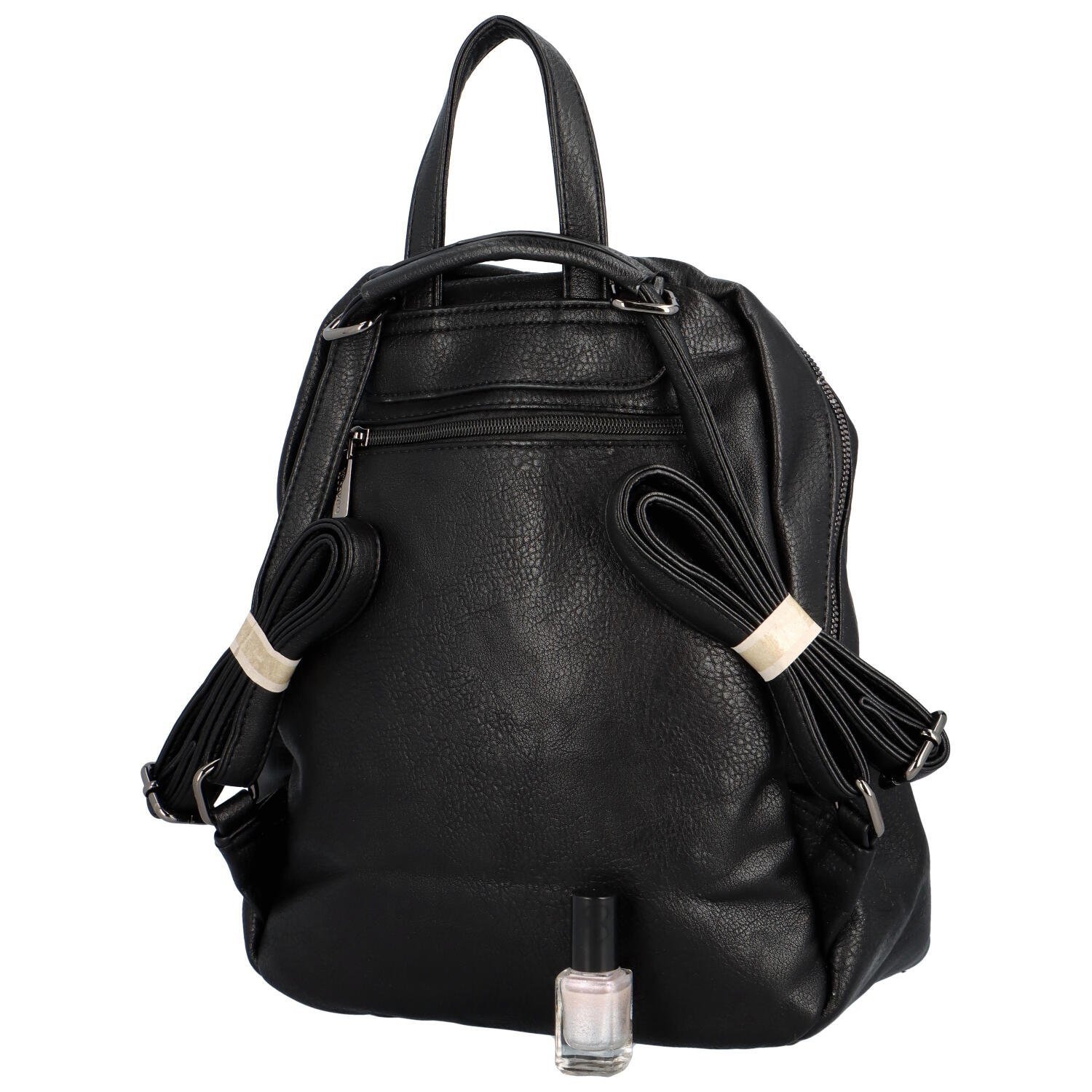 Jednoduchý dámský kabelko/batoh Olívie, černá