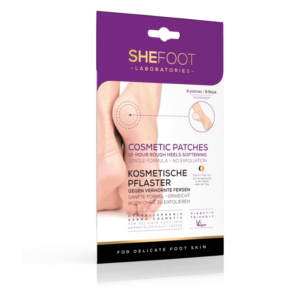 SheCosmetics SheFoot Kosmetické náplasti na popraskané paty 6 ks