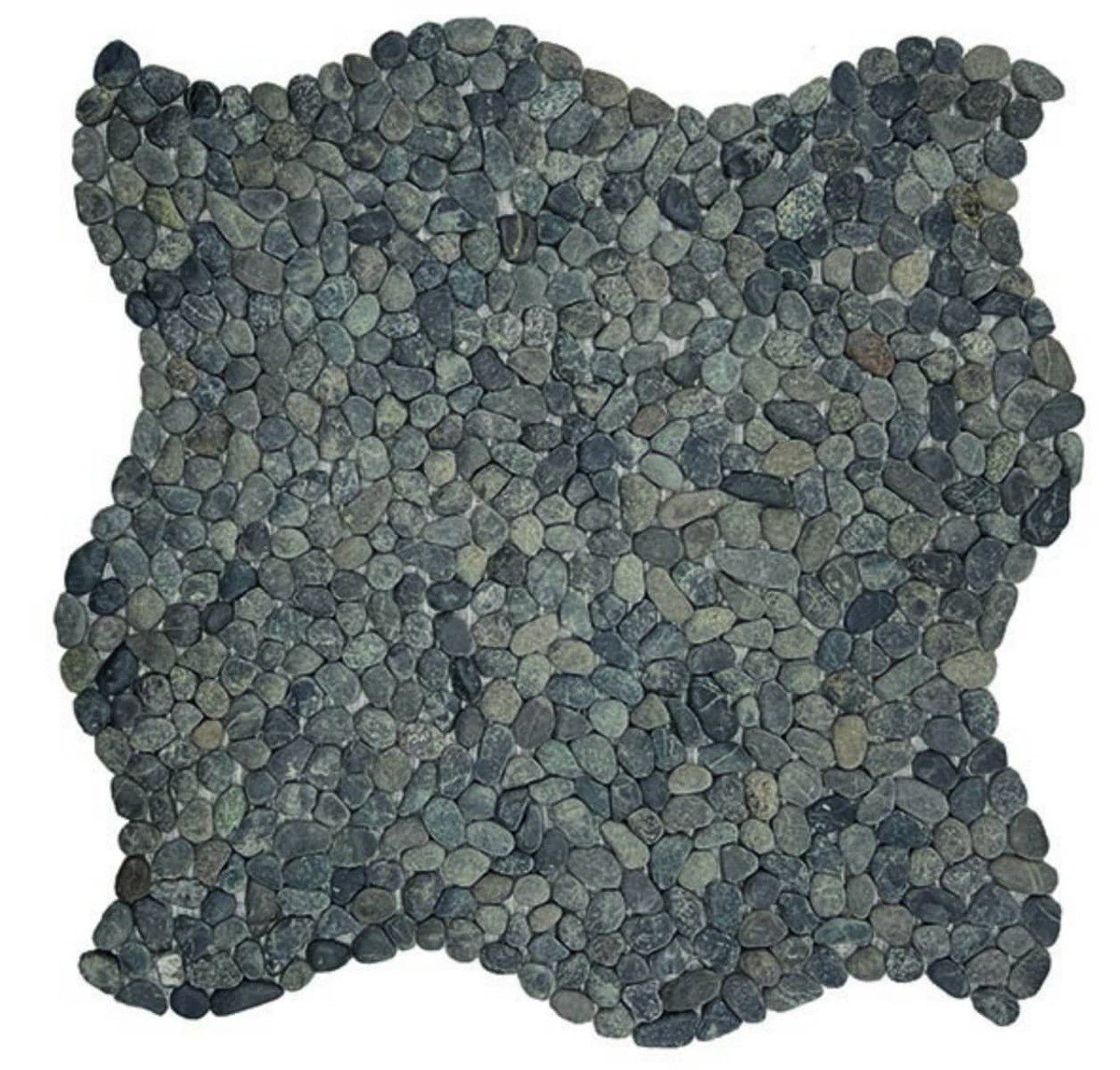 Kamenná mozaika Mosavit Mini pebbles negro 30x30 cm mat PEBBLENE 1,000 m2