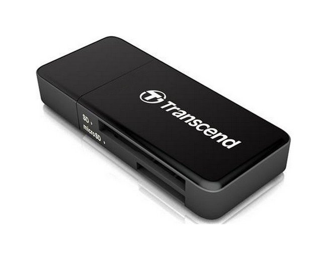 Čtečka paměťových karet TRANSCEND RDF5 USB 3.1 typ A se dvěma sloty černá 60232