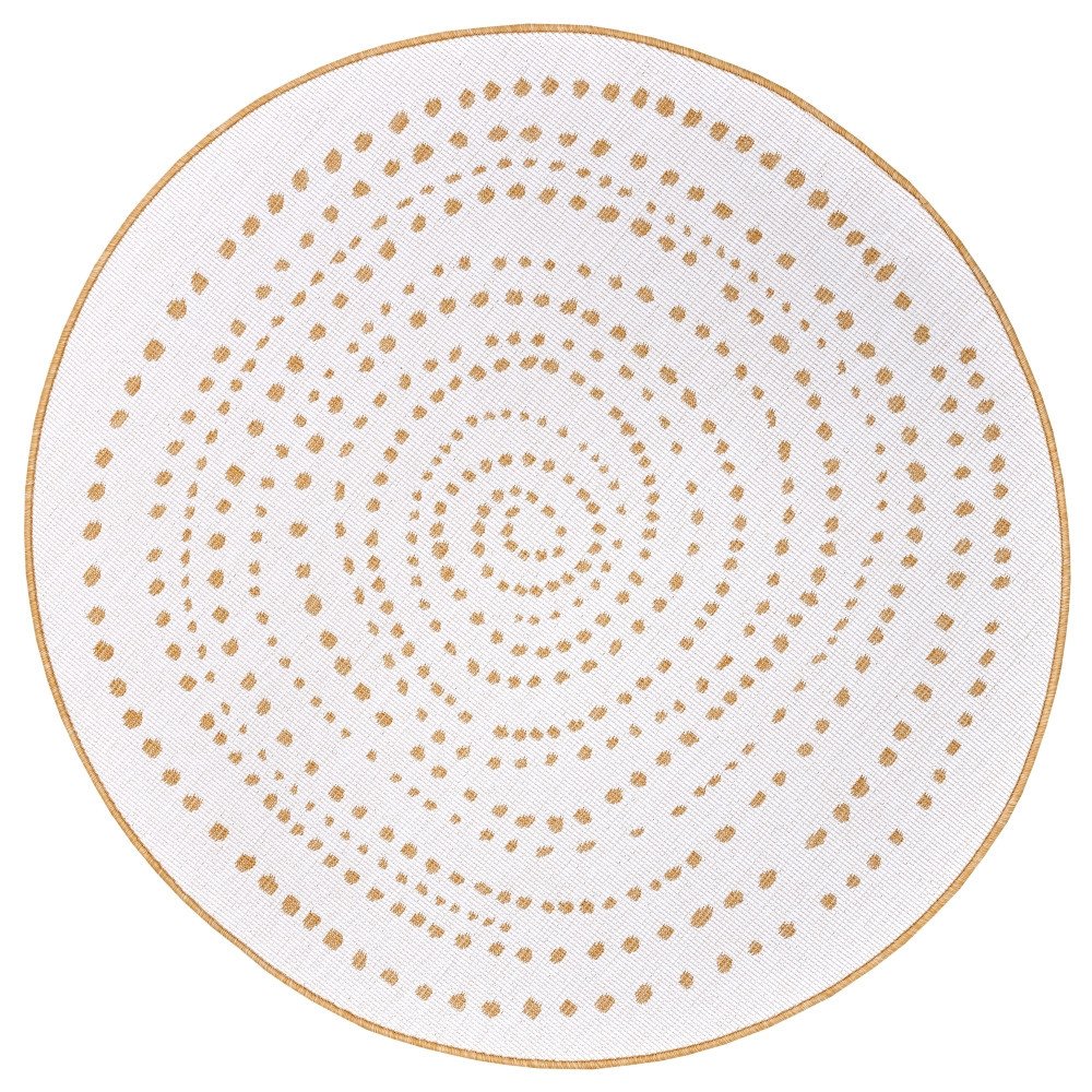 Kusový koberec Twin-Wendeteppiche 105786 Ochre kruh - 140x140 (průměr) kruh cm NORTHRUGS - Hanse Home koberce