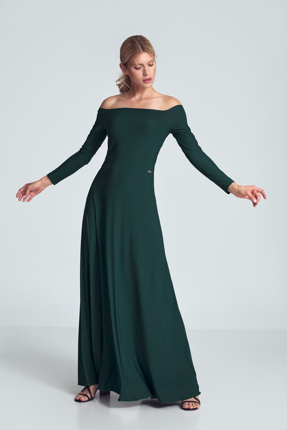 Figl Dámské společenské šaty Accorin M707 zelená M