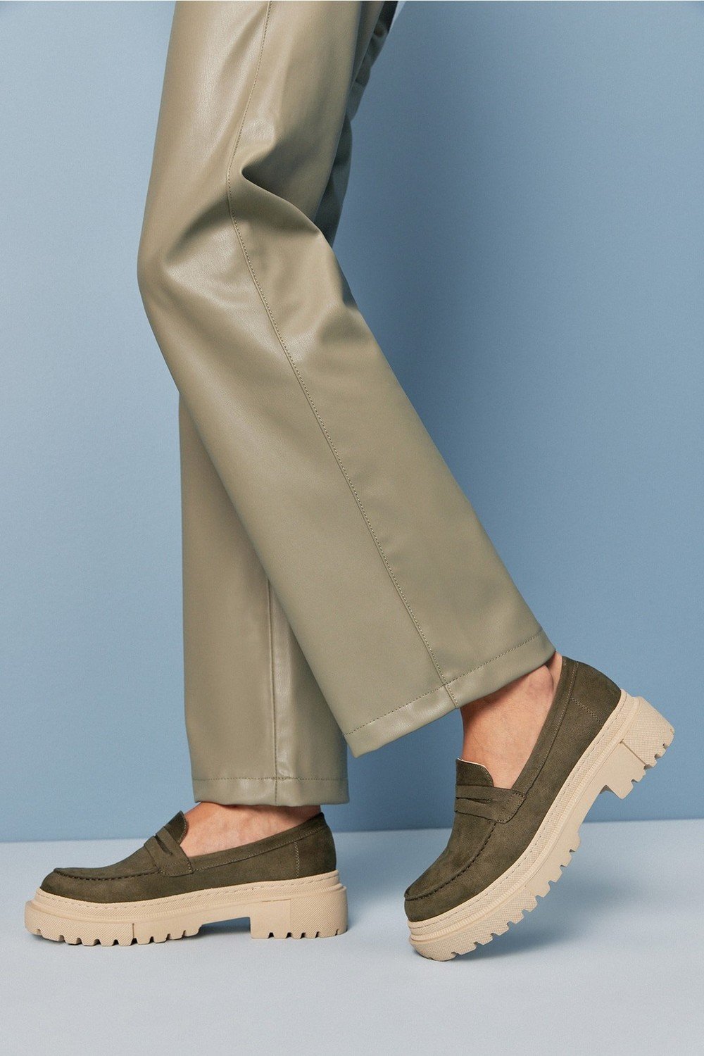 Yaya by Hotiç Loafer Shoes - Khaki - Flat