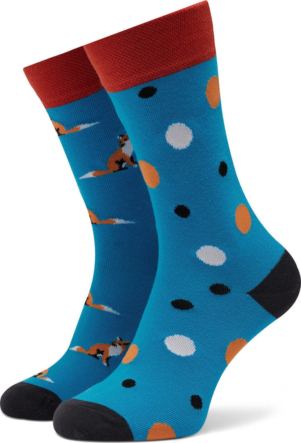 Klasické ponožky Unisex Funny Socks Fox SM1/10 Modrá