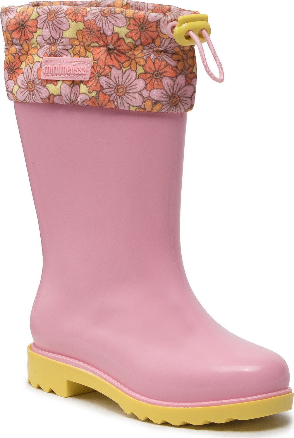 Holínky Melissa Mini Melissa Rain Boot III Inf 33616 Pink/Yellow AB198