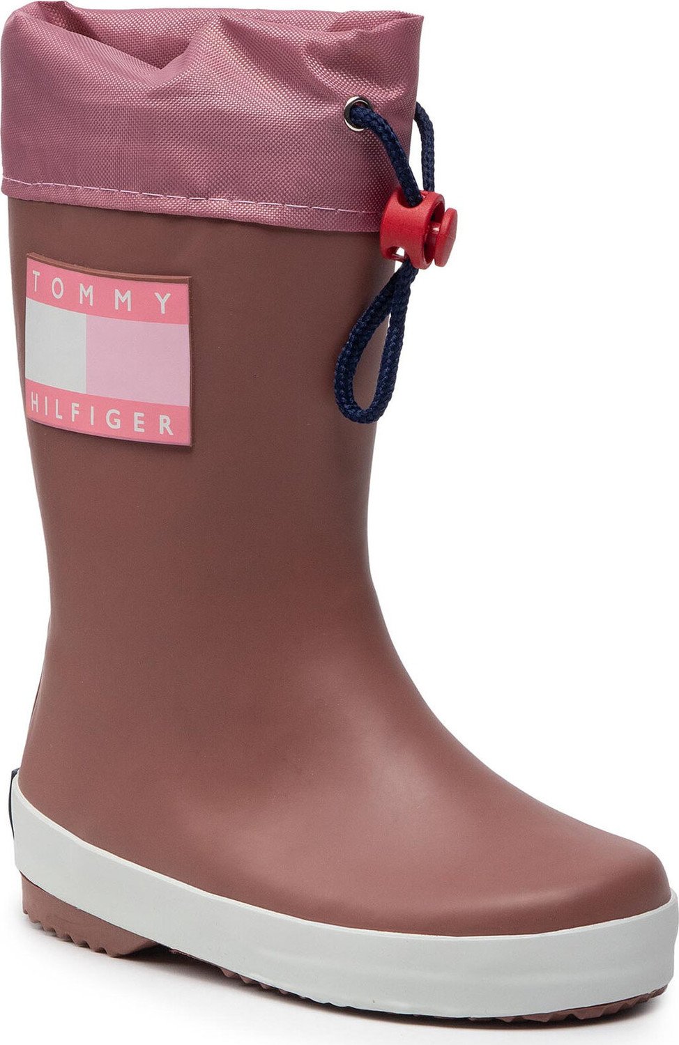 Holínky Tommy Hilfiger Rain Boot T3X6-30766-0047 M Antique Rose 303