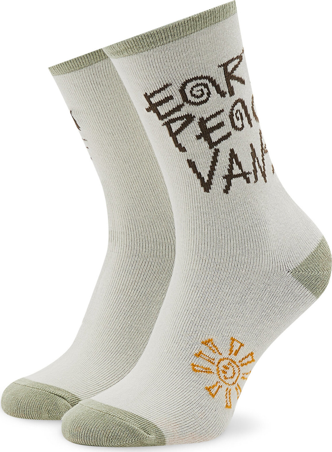 Dámské klasické ponožky Vans Earth Peace VN00037GFS81 White