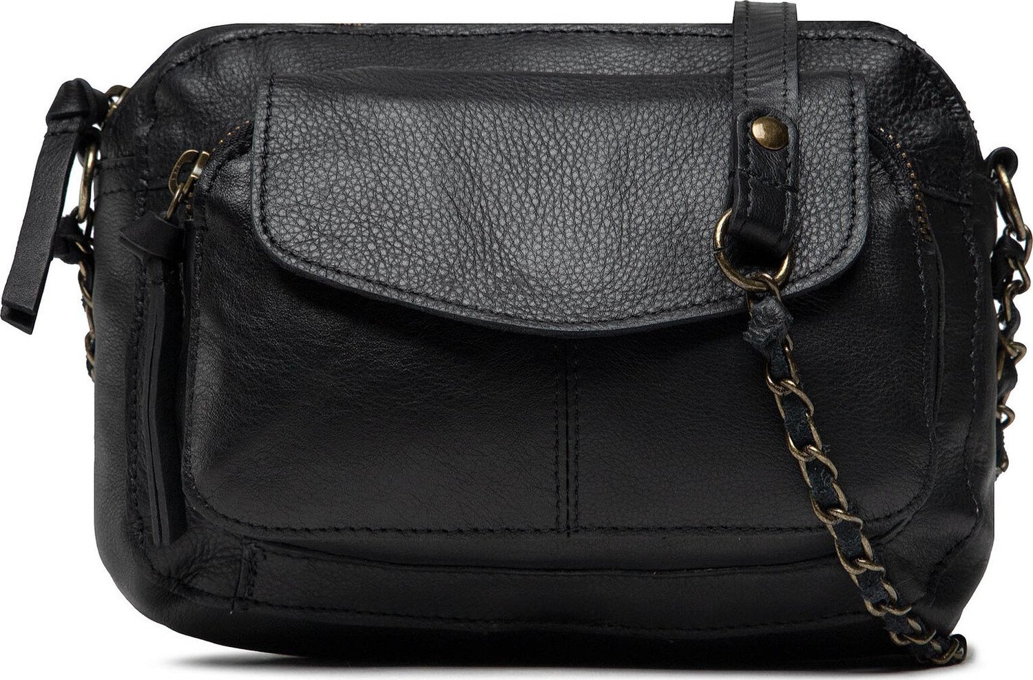 Kabelka Pieces Pcnaina Leather Cross Body Fc Noos 17063358 Black