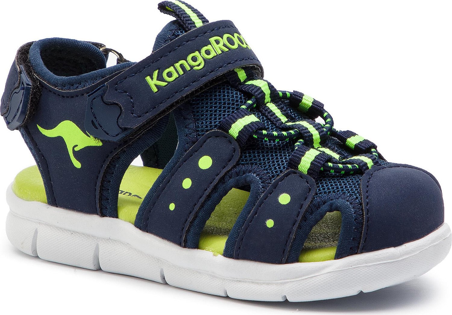 Sandály KangaRoos K-Mini 02035 000 4054 Dk Navy/Lime