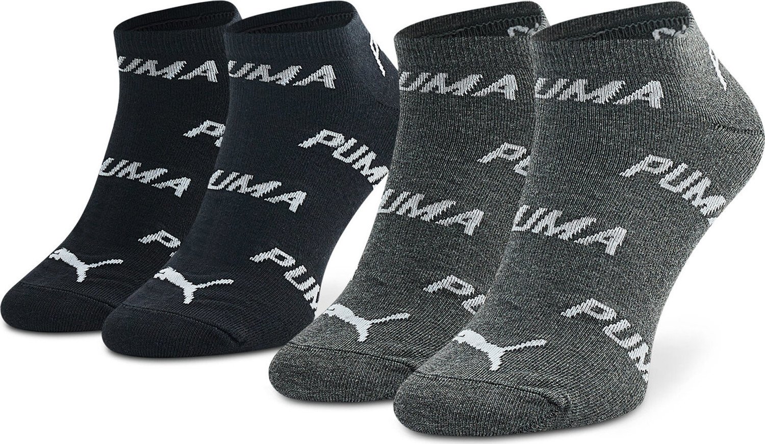 Sada 2 párů nízkých ponožek unisex Puma 907947 01 Black/White