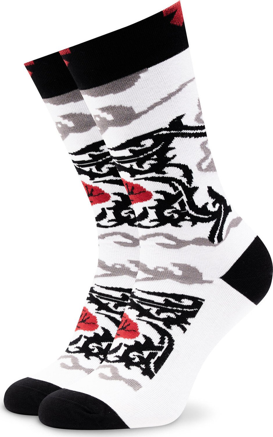 Klasické ponožky Unisex Stereo Socks Californian Chilli Recipe Barevná