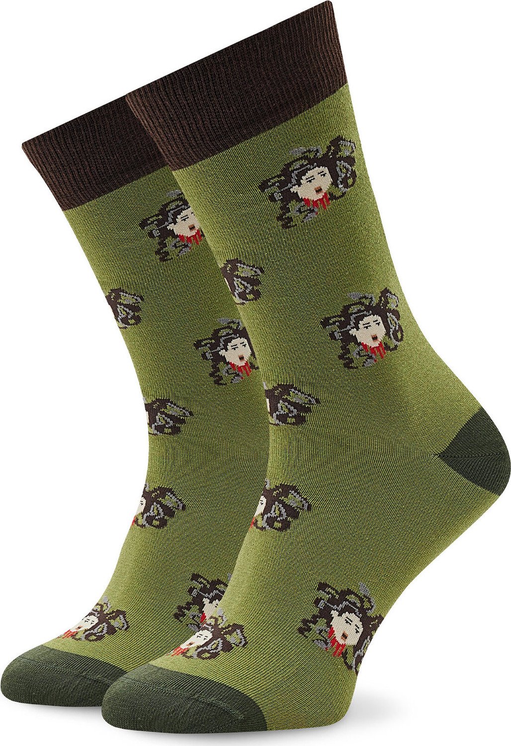 Klasické ponožky Unisex Curator Socks Medusa Zelená