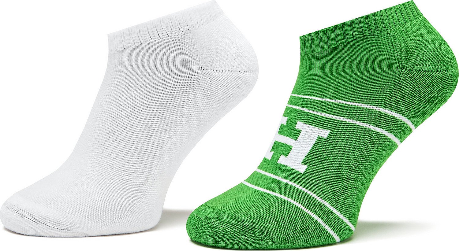 Sada 2 párů pánských nízkých ponožek Tommy Hilfiger 701224100 Green 003