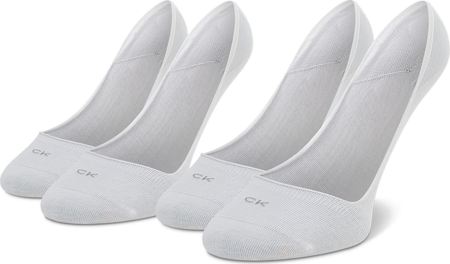 Sada 2 párů dámských ponožek Calvin Klein 701218767 White 002