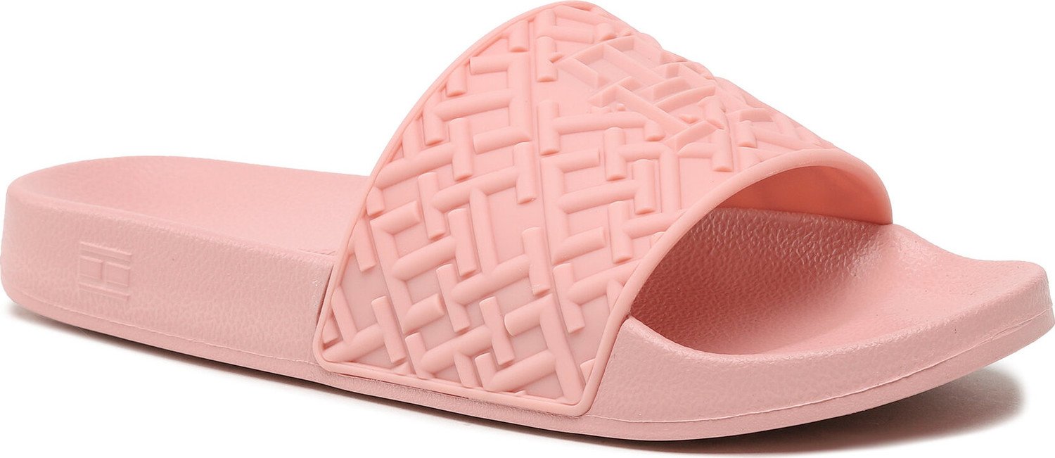 Nazouváky Tommy Hilfiger Th Monogram Pool Slide FW0FW06987 Soothing Pink TQS
