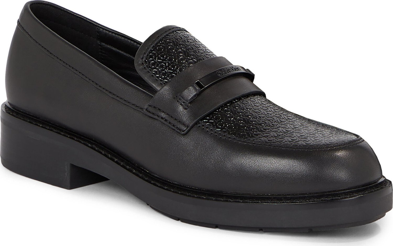 Loafersy Calvin Klein Rbr Sole Loafer W/Hw-Nano Mono HW0HW01723 Ck Black BEH