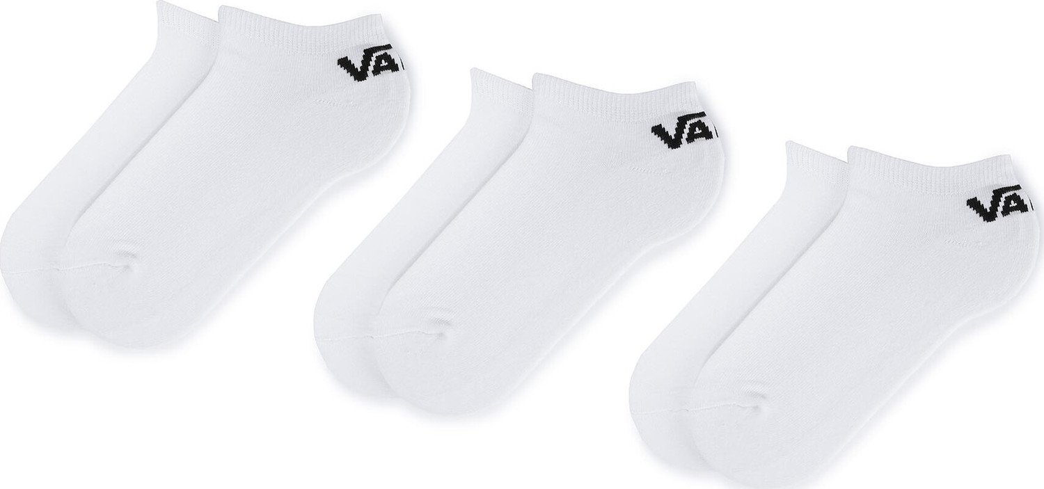 Sada 3 párů dámských vysokých ponožek Vans Classic Low VN000XS0WHT White
