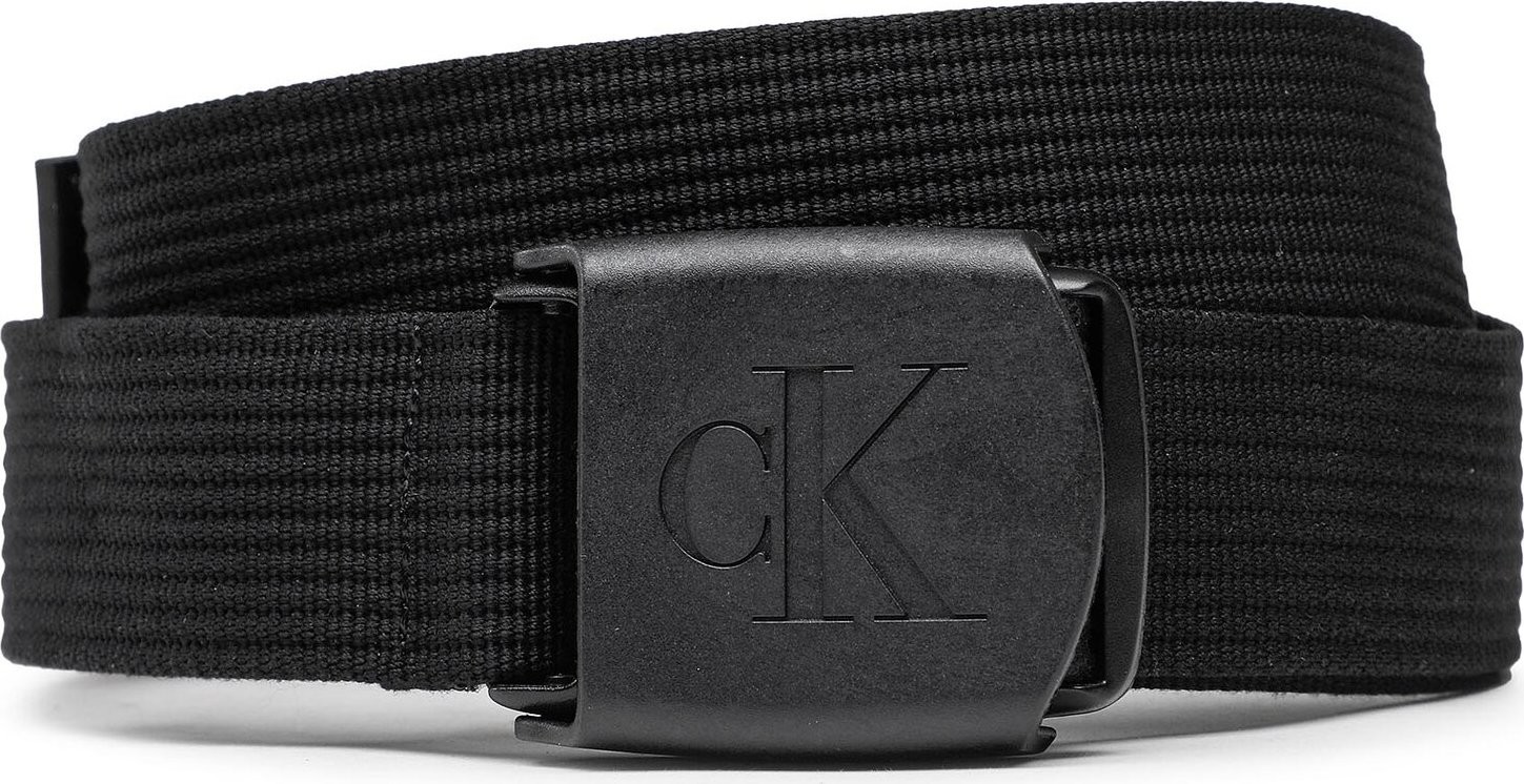 Pánský pásek Calvin Klein Jeans Logo Plaque Webbing Belt K50K510160 BDS