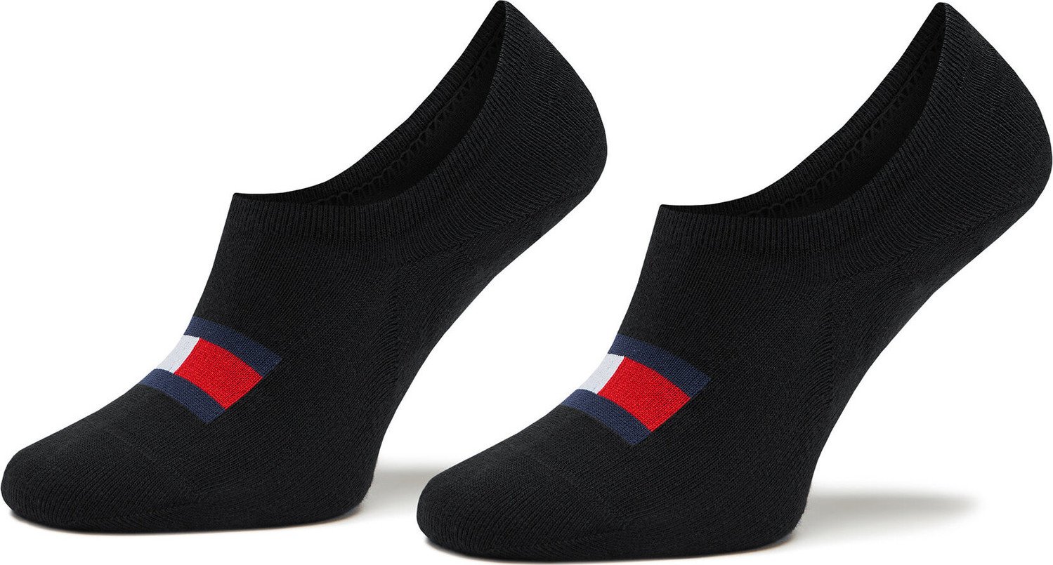 Sada 2 párů pánských ponožek Tommy Hilfiger 701223928 Black 001