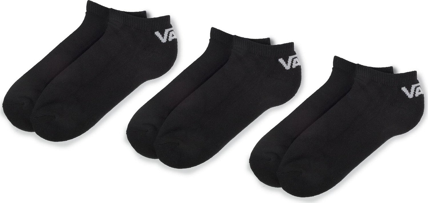Sada 3 párů dámských nízkých ponožek Vans Classic Low VN000XS8BLK Black