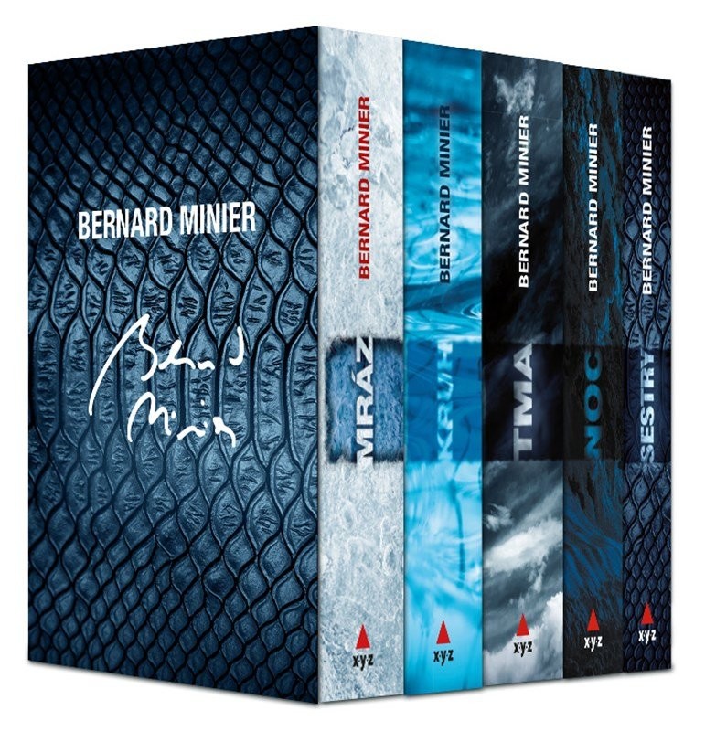 5 x Bernard Minier - BOX Mráz, Kruh, Tma, Noc, Sestry, 2.  vydání - Bernard Minier