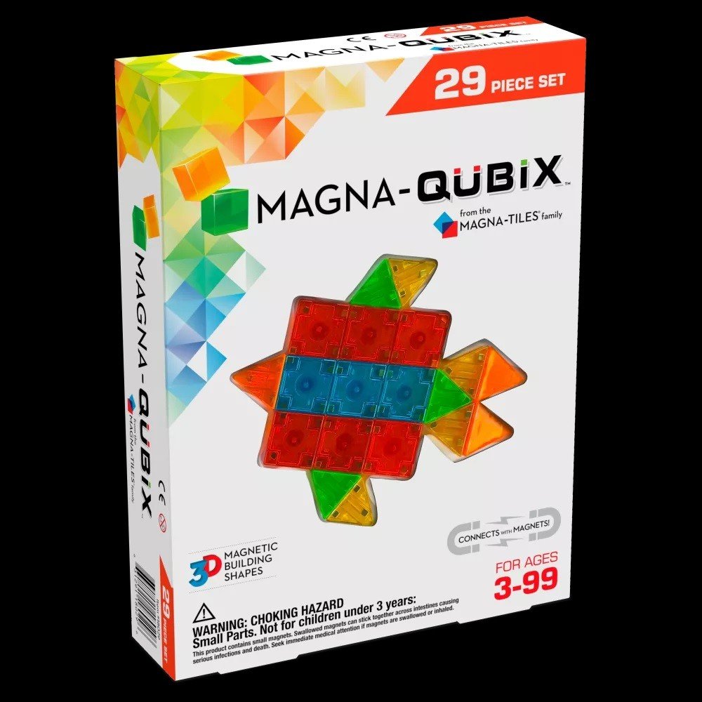 Magna-Tiles - Magnetická stavebnice Qubix 29 dílů