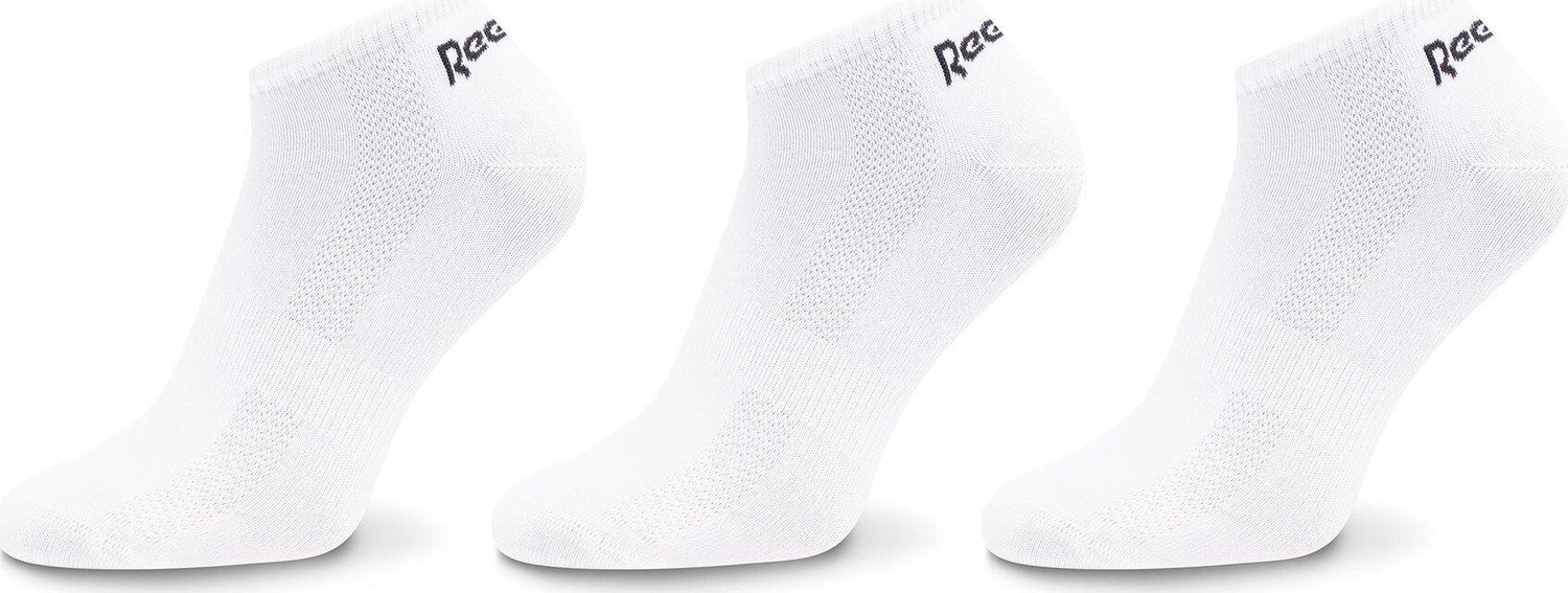Sada 3 párů dámských nízkých ponožek Reebok One Series FQ5351 White