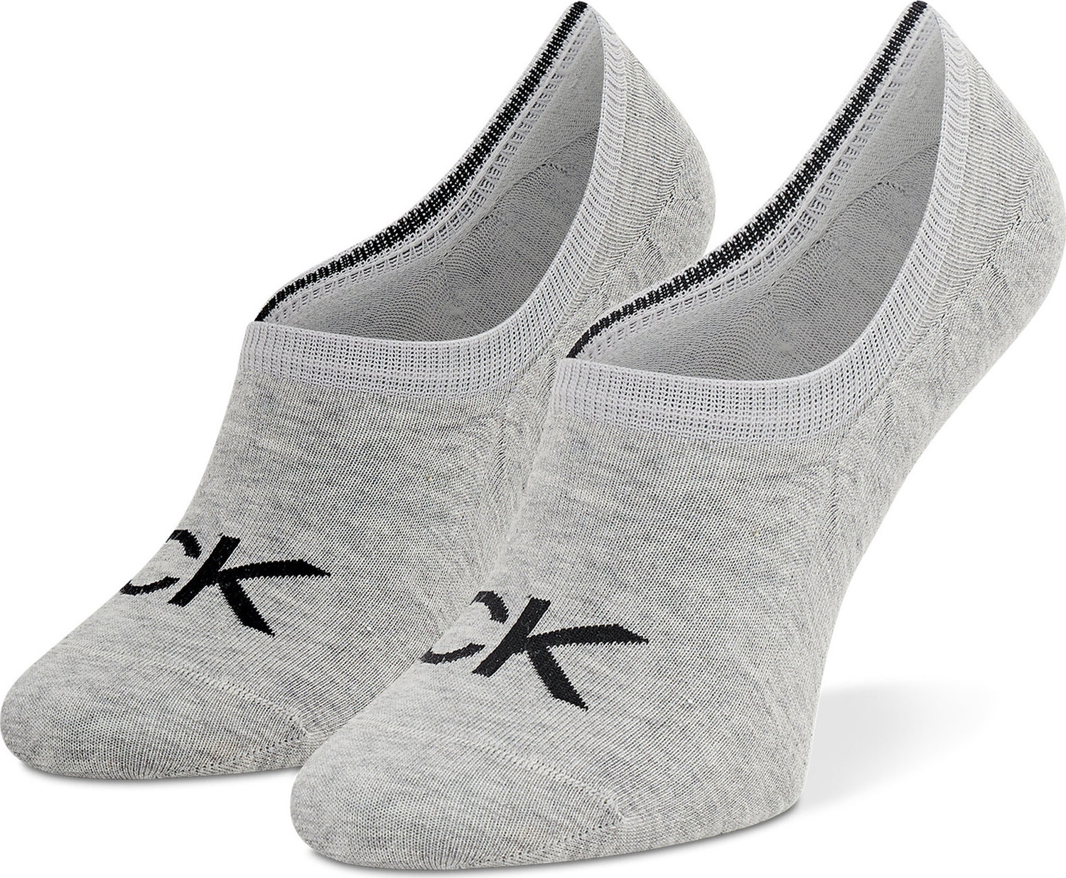 Dámské kotníkové ponožky Calvin Klein 701218773 Light Grey Melange 003