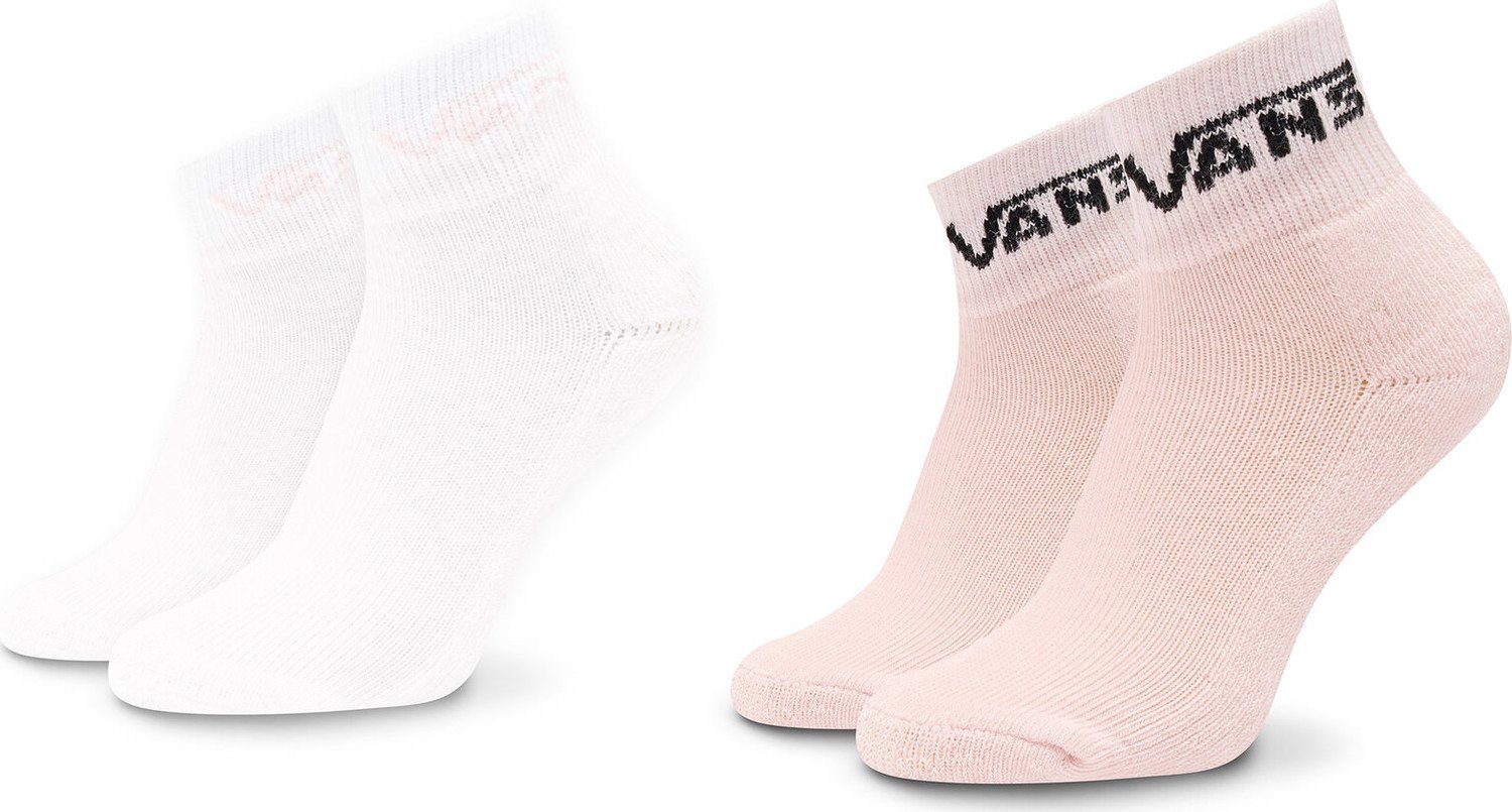 Sada 2 párů dětských vysokých ponožek Vans Drop V Classic VN0A7PTC Pink PNK1