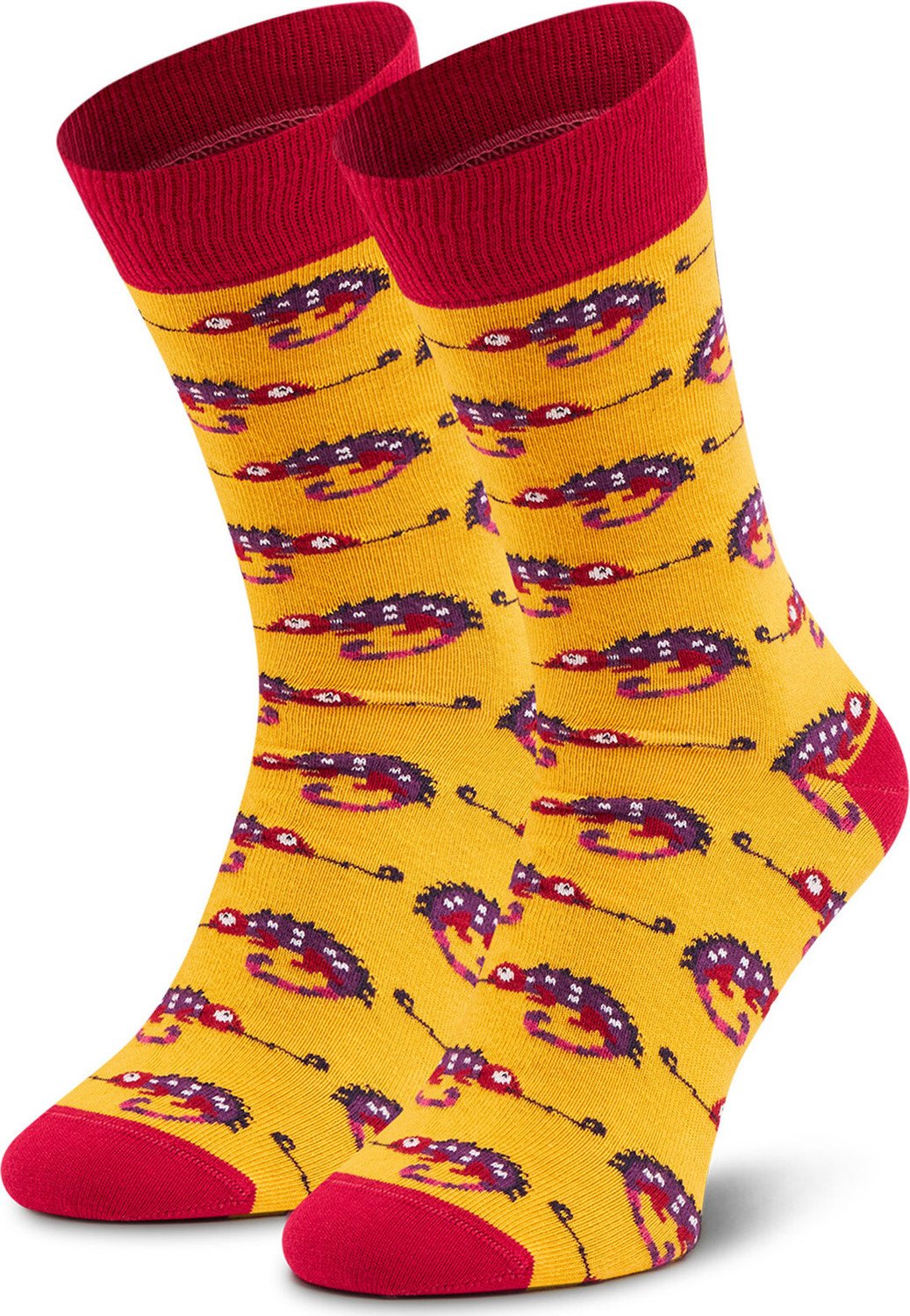 Pánské klasické ponožky Dots Socks D20WF-SX-020-X-041046 Žlutá